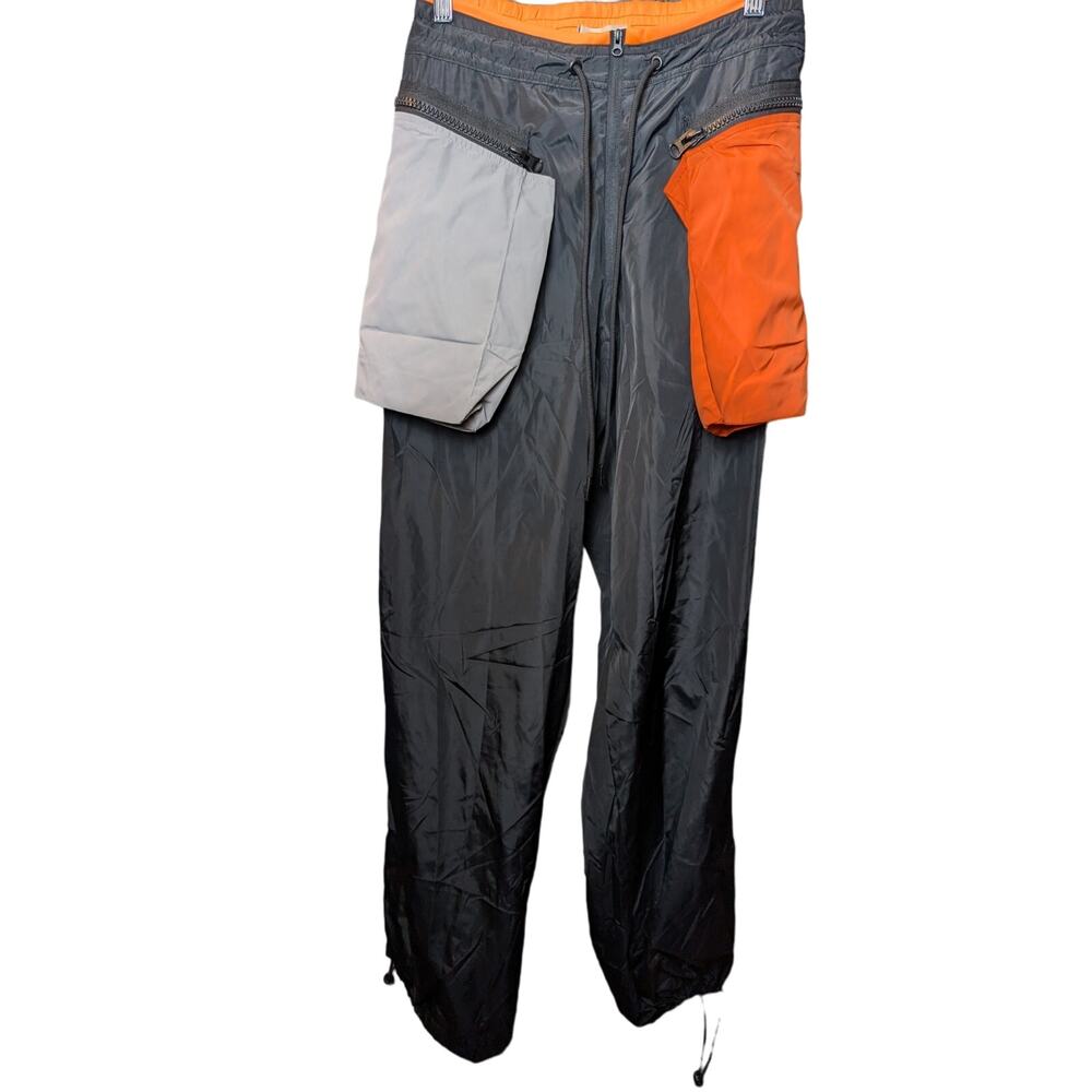 NWT Hot & Delicious Dolls Kill Gothic Goth Cargo Pants Y2K Orange Black S